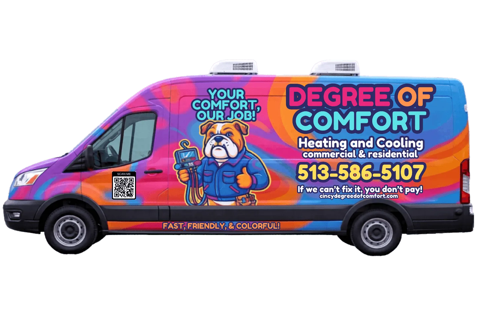 Degree of Comfort service van